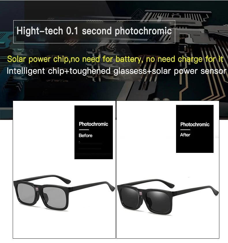 🌟 New Arrival 60%OFF⚡ - 🕶️Smart Photochromic Polarized Sunglasses